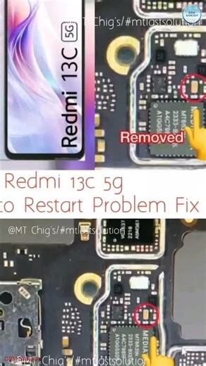Redmi 13C 5G Auto Restart Problem Repair Fix Solution #gsmsanjoy