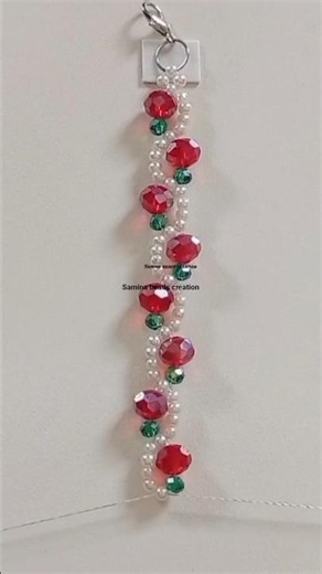 Simple & Elegant Crystal Beads Bracelet Tutorial ❤️🤍 || Bracelet Tutorial for beginners #bracelet
