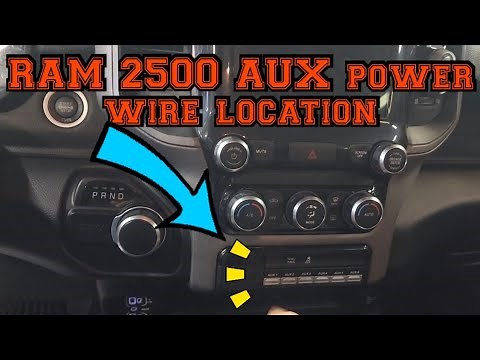 2020-2023 Ram 2500 Aux Power plug wire location simple