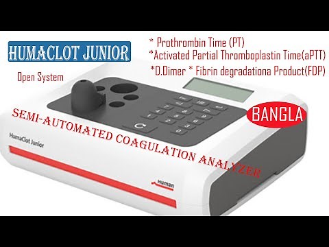 Humaclot Junior | Semi-Automated Coagulation Analyzer Operating Full details