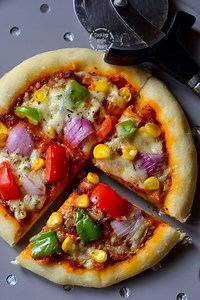 Homemade Pan Pizza | Farmhouse Pizza Recipe - Cooking From Heart
