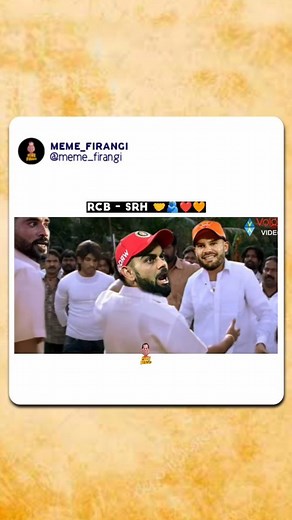 Firangi on Instagram: "RCB - SRH BHAI BHAI ❤️🧡😅 . . Note : This video is only made for entertainment purpose, for any copyright issues DM me to remove or hide the video. . . . #ipl2023 #ipl #iplmemes #ipltelugumemes #ipltelugu #rcbmemes #cricketmemes #rcb #mi #viratkohli #trendingtelugu #trending #dasara #dasaramovie #nani #keerthysuresh #dasarasongs #naturalstarnani #vishwaksen #mumbaiindians #telugureels #salaar #telugu #telugucinema #maheshbabu #gambhir #telugumemes #telugumemesadda #sunris