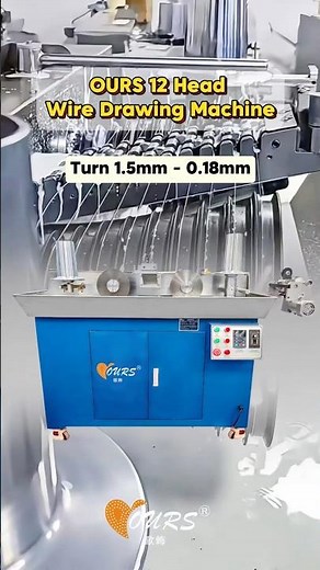 OURS 12-Head Wire Drawing Machine for Gold, Silver, Copper-Smooth & Fast