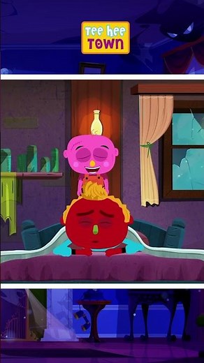 Five Skeletons Dancing On The Bed #shorts #halloween #teeheetown