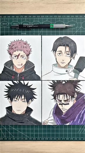 (JUJUTSU KAISEN) DIY Endless Card idea ! ✏️✨ #jjk #gojo #イラスト #イラストメイキング #創作#アニメ