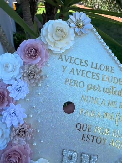 Custom Graduation Cap Topper Floral Rhinestones - Etsy