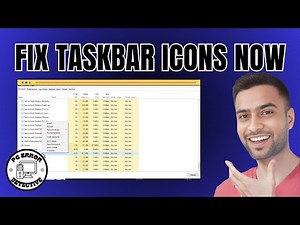 How To Fix Icons Not Showing On Taskbar In Windows 10 - Simple Steps