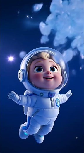 Elsa’s Baby Astronaut Floating Among Stars: Learning Space STEM #ElsasBaby #Astronaut