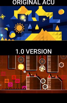 Old vs New Geometry Dash ACU Level #geometrydash #gdupdate #gd #deluxe12 #gaming #games #music