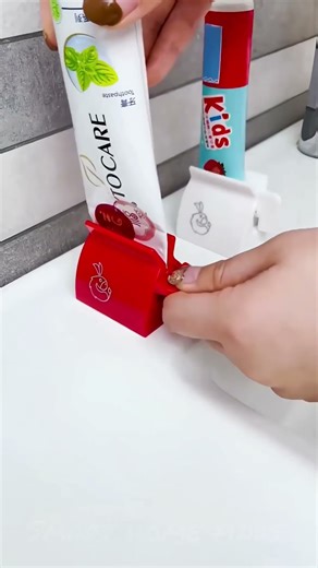 Toothpaste squeezer hack | save every drop and keep bathroom mess free 😍#shorts #amazonfinds
