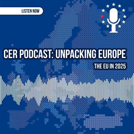 Centre for European Reform on Instagram: "Six of our researchers reflected on the EU's past year covering the green deal, the global impact of Trump's return, trade, China, Ukraine, Charles Grant on the UK-EU reset, the far right & the EU's Middle East strategy in the @cer_eu end of year podcast. Listen to the full episode here: https://buff.ly/rIGyp61"