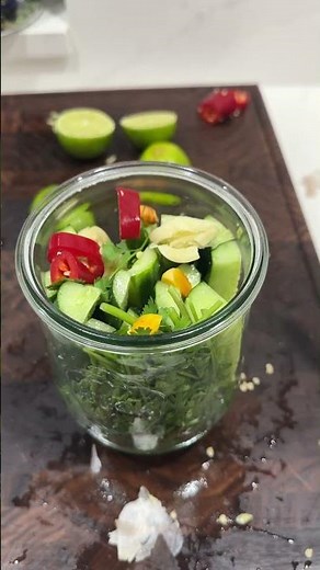 Spicy Cilantro Lime Pickle Recipe #pickles
