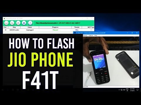 HOW TO FLASH JIO PHONE F41T | Jio F41T Flash File