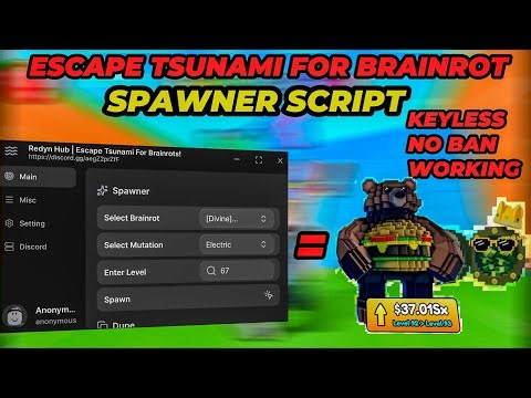ESCAPE TSUNAMI FOR BRAINROT SPAWNER SCRIPT 🌊 | Auto Win, Auto Farm, Keyless (2026 WORKING)