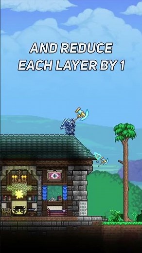 TERRARIA TUTORIALS - THE MOST BASIC ROOF EVER! #Short #Shorts