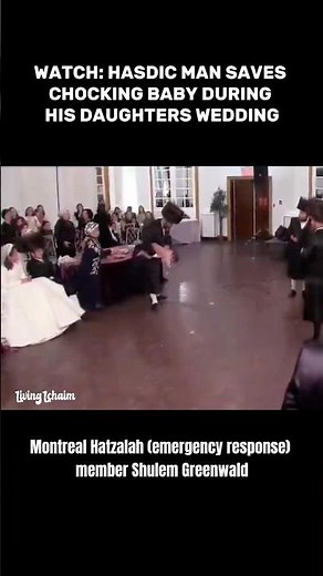 Hasidic Man SAVES Chocking Baby at His Daughter’s Wedding