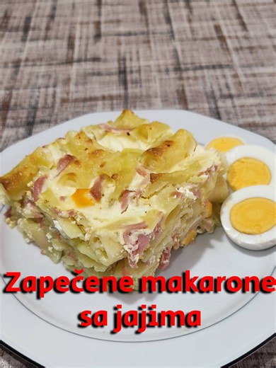 Zapečene makarone sa jajima – jednostavan recept