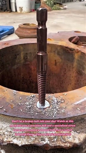 Problem Solved! 🔩🔧 Precision Broken Bolt Extraction #tips #tricks #lifehacks #how #tools #diy