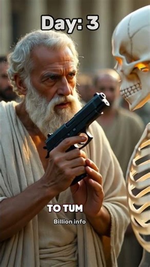 “Time Travel + Gun + Skeleton = Epic Chaos!”🗿 #facts #viral #weird #factsshorts