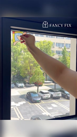 fancyfix on Instagram: "Upgrade your window the easy way. Four-corner window film uses static cling — no glue, no mess. Just spray, apply, and smooth. ✔ Easy DIY ✔ Removable & reusable ✔ Adds privacy without blocking light ✔ Renter-friendly A simple change that makes everyday life more comfortable. #windowfilm #privacywindowfilm #staticcling #peelandstick #easydiy #homediy #rentfriendly #windowupgrade #removable #reusable #homeimprovements #simpleupgrade"