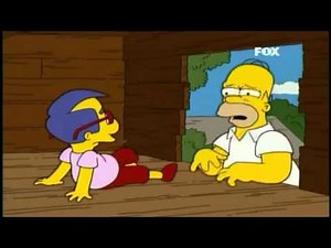 the simpsons milhouse first kiss YouTube