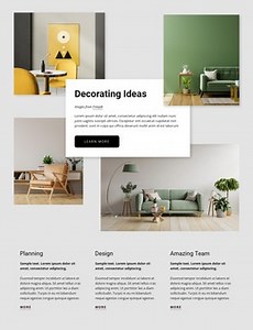 New interior design ideas - Template by Nicepage