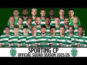 Sporting CP Official Squad Season 2025/26 | Sporting CP Squad 2025/26 | Primeira Liga 2025/26