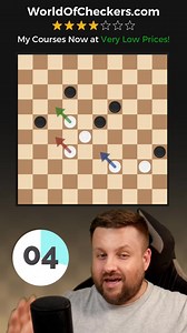 One Specific Move Wins Here 🔥⚪⚫ (⭐4/7) | Daily Checkers #15 | checkers.TV