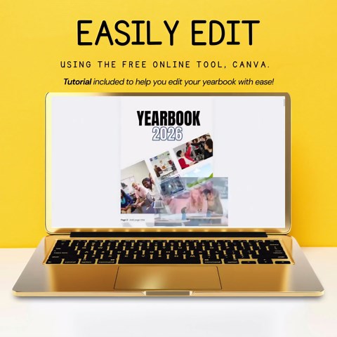 Customizable Canva 2026 Yearbook Template, 37 Page Senior Yearbook Layout - Etsy