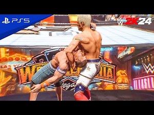 WWE 2K24 - Cody Rhodes vs. John Cena | UNDISPUTED WWE CHAMPIONSHIP MATCH AT WRESTLEMANIA 41 | PS5
