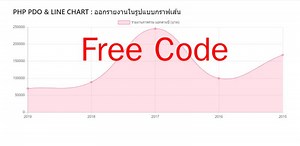 PHP PDO & LINE CHART : ออกรายงานในรูปแบบกราฟเส้น