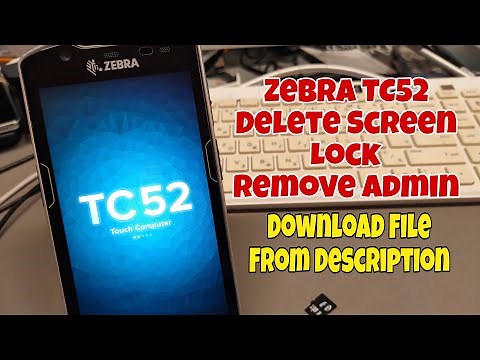 How to Hard Reset Zebra TC52. Delete Pin, Pattern, Password Lock, Admin lock.