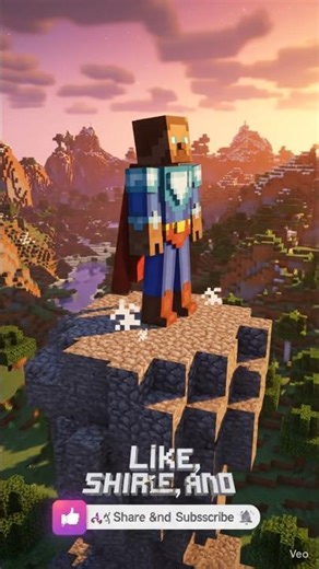 Minecraft Steve superhero #shorts #minecraft