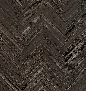 Wallercity Brown Wood Peel and Stick Wallpaper Modern Brown Herringbone Wallpaper for Bedroom Accent Wall Self Adhesive Vintage Chevron Wood Grain Contact Paper for Cabinets Countertops 24''x118''