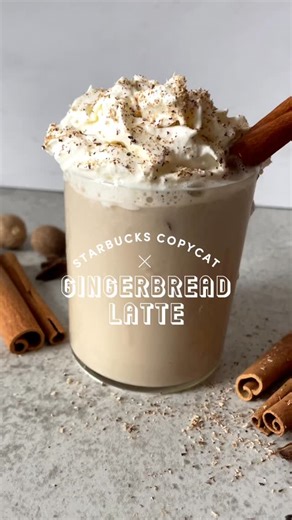 Today we’re making some holiday classics from Starbucks first off gingerbread last day. Rich found me an absolutely delicious. Want the recipe type coffee into comments and I’ll dm you the recipe. #easyrecipes #coffee #starbucks #gingerbread | Fork To Spoon