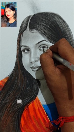 3.3K views · 1.5K reactions | Her beauty blooms softly, like poetry in the wind ❤️ | Line and Shape | Facebook