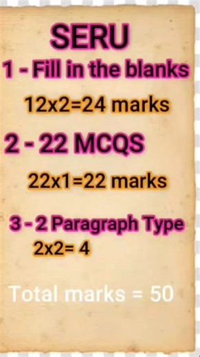 TFL SERU Test 2025 | SERU Test Marks,#seru #tflseru