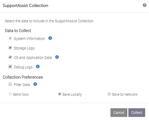 PowerProtect Data Manager Appliance DM5500: How to Generate a TSR SupportAssist Collection