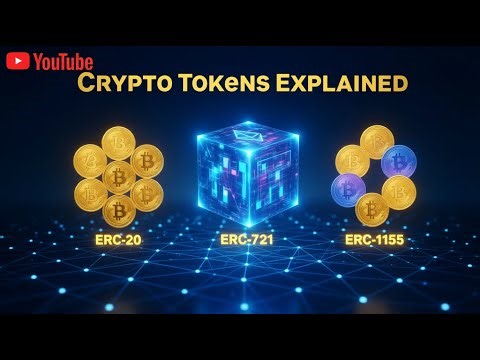 Tokens Explained — ERC-20, ERC-721 & ERC-1155 Simplified