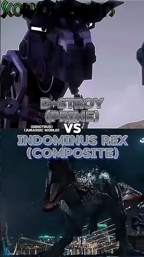D-stroy vs Indominus rex #dinotrux #jurassicworld #indominusrex