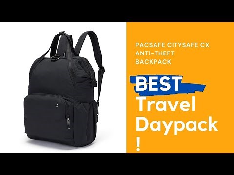 BEST ANTI-THEFT DAYPACK for Travel! | PACSAFE Citysafe CX Anti-Theft Backpack Review