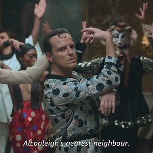 Ring the alarm: Andrew Scott is back in The Pursuit of Love, dancing in silk pajamas. Enjoy 💙 | Amazon Prime Video