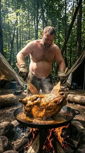 Giant Cow Head Cooking in the Wild!🔥 | Bush Chef Style