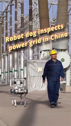 14K views · 168 reactions | Check out this amazing robot dog while on duty at a power grid facility in China! It assists human operators by monitoring equipment temperature in real time. #Robotics #TechInnovation #ChinaTech #Xinhua | China Xinhua News | Facebook