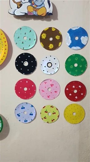 🌷 DIY Kawaii CD Art | Easy Painting Tutorial#diy #viral #shorts