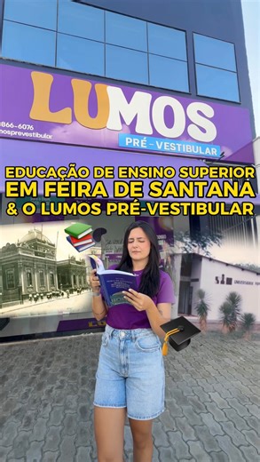 Manuela Lula 🦑 on Instagram: "— Curiosidades sobre a educação de nível superior em Feira de Santana 🏫🎓 Feira é um dos maiores polos educacionais da Bahia e do Nordeste, se destacando pelo ensino superior, técnico e básico. UNEF, FTC, UEFS, fazem parte da história da cidade; e se você é vestibulando, ingressar na faculdade dos sonhos pode estar mais próximo do que nunca! 💜 @lumosprevestibular • ENEM, vestibulares e cursos concorridos, com destaque p/ turma MED; • Metodologia comprovada com re