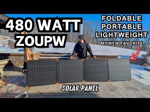 ZOUPW 480W Bifacial Portable Solar Panel Review: Lighter Than 450w + More Power