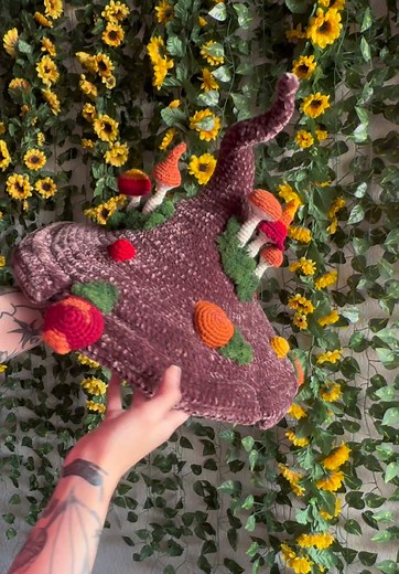 Magical Crochet Hat Inspired by Wizards and Mushrooms
