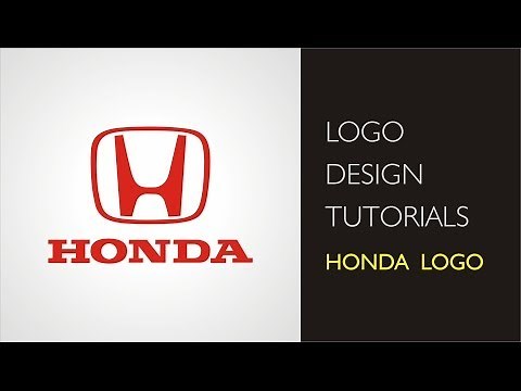 Logo design tutorials - Honda Logo #02