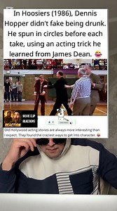 In Hoosiers (1986), Dennis Hopper Used James Dean Acting Trick 😂